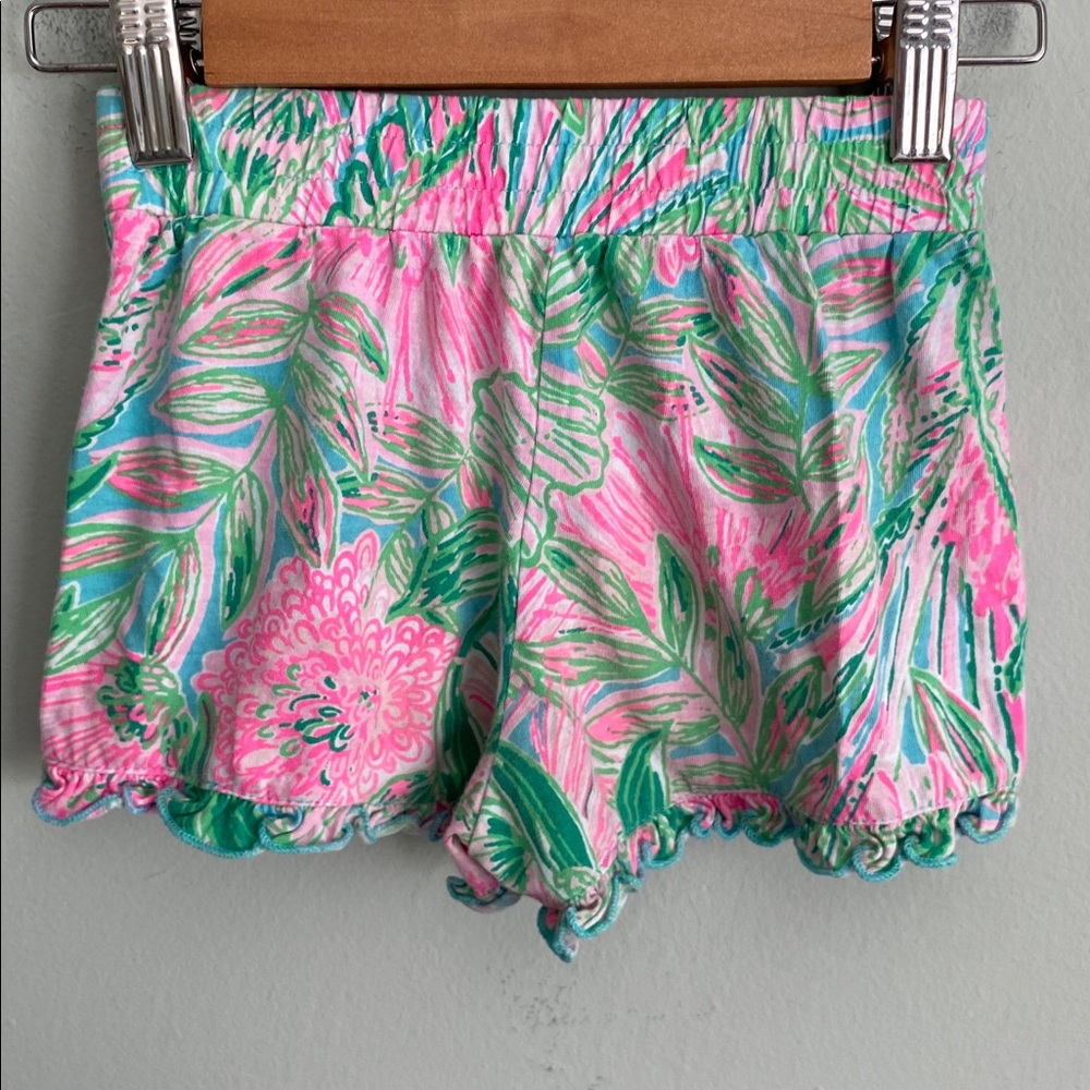 Lilly Pulitzer Girl’s Colorful Tropical Print Shorts Size Small Size 4-5 - Picture 3 of 5